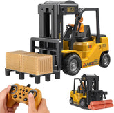 11CH Remote Control Forklift Toy 1:24 Scale Lighting Music Rc Truck Spray Rc Forklift Vehicle